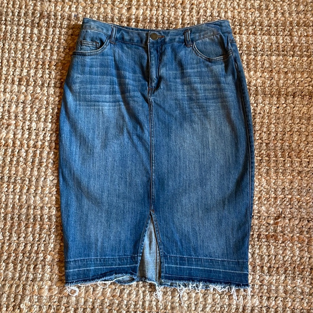 Who What Wear denim skirt
